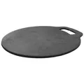 Produktbild: Gusseisen Plancha Grillplatte 25cm Induktion Grill Backofen Burger Pizza Teller