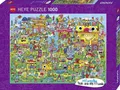 Produktbild: HEYE Puzzle Doodle Village Puzzle 1000 Teile, 1000 Puzzleteile