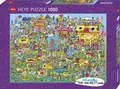 Produktbild: Puzzle 1000 elementów. Wioska pełna Doodli, Jon Burgermann