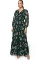 Produktbild: Zero Chiffonkleid Damen langarm mit Blumen Rüschen