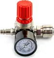 Produktbild: Druckregler für Luftkompressor, 1/4 Zoll  Standard mit 175PSI 12Bar Manometer
