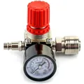 Produktbild: Druckregler Luftkompressor 1/4 Zink Kunststoff Manometer 175PSI