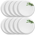 Produktbild: 10er SET CreaTable - EUROPA KRÄUTER - Pizzateller ROSMARIN 33 cm aus Porzellan