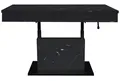 Produktbild: Mäusbacher Couchtisch verstellbar, keramik optik schwarz / schwarz - 110x58/77x60cm (BxHxT)