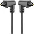 Produktbild: Goobay Lichtwellenleiterkabel, 1 m, Schwarz (1 m, TOSLINK) (41592)