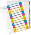 Produktbild: LEITZ Aktenordner Plastikregister Wow 1-12 A4 PP 12 Blatt farbig