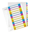 Produktbild: Leitz 1244 Register Serie WOW - 1-12, A4 Überbr.e, PP, 12 Bl., farbig