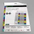 Produktbild: Leitz WOW PC-Printable Index PC-Beschrifbare Register NEU A4+/PP 1-12 NEU