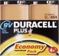 Produktbild: Duracell Alka Plus E-Block 6LR61 9V 4er