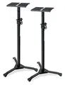 Produktbild: Pronomic 2er Set SLS-20 Studio Monitor Stativ faltbar - klappbare Füße - höhenverstellbar von 75 cm bis 130 cm - Ablagefläche mit Moosgummistreifen - schwarz