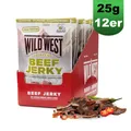 Produktbild: Wild West Beef Jerky Jalapeno 12x 25g Vorratspack Trockenfleisch (78,33 EUR/kg)