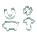 Produktbild: 3538-4er Set Glück - Ausstecher Pilz, Klee, Schwein, Hufeisen - Kekse für Neu...