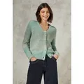 Produktbild: Cardigan CECIL, Damen, Gr. XL44, grün (aventurine grün melange), Web, 58% Baumwolle, 34% Polyacryl, 8% Polyester, unifarben, normal normal, V-Ausschnitt, Bündchen, Strickjacken, mit Knopfleiste
