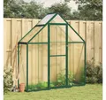 Produktbild: vidaXL Gewächshaus, Gewächshaus mit Fundamentrahmen Grün 169x58x195 cm Aluminimum