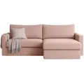 Produktbild: Kaiser Möbel Ecksofa, Rosa, Holz, 3-Sitzer, Füllung: Komfortschaum, L-Form, 224x147 cm, Wohnzimmer, Sofas & Couches, Wohnlandschaften, Ecksofas