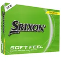 Produktbild: Srixon Soft Feel_14 Ultraweiche und langlebige Golfbälle| Stabile Flugbahn und kontrollierter Spin| Premium-Gefühl und Kontrolle um den Grün| Gelb/Weiß