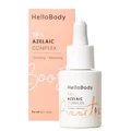 Produktbild: HelloBody 16% AZELAIC COMPLEX Booster – Azelainsäure Serum gegen Pickelmale & Rötungen – Azelainsäure Booster für unreine & empfindliche Haut – Leichte Textur & mattierende Wirkung