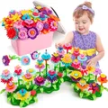 Produktbild: Blumengarten Spielzeug ab 3 Jahre Mädchen, Ostern geschenke kinder, Montessori Spielzeug Blumen Bausteine Motorikspielzeug, DIY Spielzeug ab 3 Jahre Mädchen Junge Geburtstags Geschenk Halloween