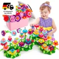 Produktbild: Blumenspielzeug DIY 134 Stück Blumenbausteine Montessori