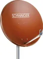 Produktbild: Schwaiger 714203 SAT-Antenne (75 cm, Aluminium, ziegelrot)