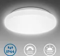Produktbild: Deckenleuchte Ø28,8 cm - 12W, 1200lm, LED, IP44, neutralweiß, weiß