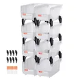 Produktbild: VEVOR Stapelboxen, 276x140x130 mm (8er-Pack), Lagerboxen zum Organisieren & Aufbewahren, Sichtlagerboxen, Sichtlagerkasten, für Schrank, Garage, Kleinteile, Bürobedarf, anderes Zubehör, transparent