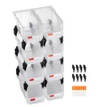 Produktbild: Uimoso 8x Lagerboxen Stapelboxen Sichtlagerboxen Sichtlagerkasten 276x140x130mm