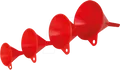 Produktbild: HND 951500 - Hünersdorff Trichter Set HD-PE 6,0+8,0+10+12cm