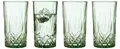 Produktbild: Lyngby Glas Sorrento Highball Glas, Longdrinkglas, 38 cl, 4 Stck., Grün