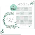 Produktbild: Things of Happiness 50x Hochzeitsbingo by Hochzeitsspiel für Gäste zum Kennenlernen | Hochzeitsspiel Gäste | Hochzeitsgeschenk-TIPP fürs Brautpaar (Grün Eucalyptus)
