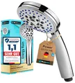 Produktbild: BLUMBACH® Duschkopf wassersparend Energy Rain mit 9 Strahlarten, Duschbrause, Shower Head, Handbrause Dusche Brausekopf Dusche, Sparduschkopf, wassersparender Duschkopf, Handbrausen Dusch Brausekopf