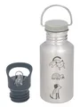 Produktbild: Lässig Bottle Stainless Steel Trinkflasche Happy Prints silberfarben