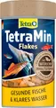 Produktbild: TetraMin Flakes - Fischfutter in Flockenform für alle Zierfische, ausgewogene Mischung für gesunde Fische und klares Wasser, 100 ml Dose