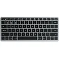 Produktbild: Satechi Slim X1 kabellose Tastatur – Vollständiges QWERTZ-Layout – Bluetooth-Verbindung für mehrere Geräte – Wiederaufladbarer USB-C-Ansch... - Grau