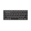 Produktbild: SATECHI Slim X1 Bluetooth Tastatur, US-QWERTY-Layout, Hintergrundbeleuchtung, kompatibel mit Mehreren Geräten – Für MacBook Air & Pro M5 M4, Mac mini, iPad Air & Pro, iMac und mehr – Space Grau