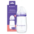 Produktbild: Lansinoh Babyflasche mit NaturalWave Sauger Gr. M, 240 ml - neues kompaktes Design für verbesserte Stabilität - mit stapelbarem Deckel