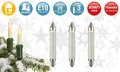 Produktbild: Ersatz Birne Lichterkette Schaftkerze Weihnachten 3er Set Sockel E10 12 V 3 W