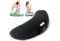 Produktbild: SEI Design Yogakissen Meditationskissen Yogakissen Halbmond mit Buchweizenschalen Füllung, gesticktes Motiv