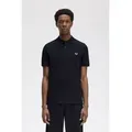 Produktbild: Fred Perry für Herren. M6000 Einfarbiges Poloshirt M6000 navy (M), Lässig, Baumwolle, Kurzarm, Marine