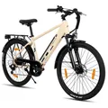 Produktbild: Hiland 26 Zoll Elektro Mountainbike, E-MTB mit 250W Motor, 36V 10.4Ah Batterie, Scheibenbremsen, 7-Gang E-Mountainbike für Männer Frauen