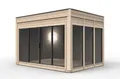 Produktbild: JVmoebel Gartenhaus Beige Mini Holzhaus für Garten und Camping, vielseitig nutzbar, (Camping Haus), Made in Europe