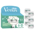 Produktbild: Gillette Venus Pro Comfortglide Sensitive Systemklingen 6er Ersatzklingen