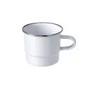 Produktbild: GRÄWE Emaille-Stapelbecher 8 cm – weiß 300 ml Camping & Outdoor