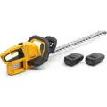 Produktbild: STIGA Akku-Heckenschere HT 300e, 76 cm Schwert, Doppelschnitt, inkl. 2x 2 Ah Akku