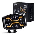 Produktbild: REFLEKTOR DROGOWY LED X SPIDER Z POZYCYJNYM ŚWIATŁEM ORAZ FUNKCJĄ STROBO AMBER