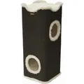 Produktbild: Kratztonne Kratzbaum Amigo mit Plüschrand schwarz 100 x 40 cm - Schwarz