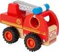 Produktbild: small foot Feuerwehrfahrzeug aus Holz, gut greifbar, mit gummierten, bodens
