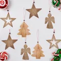 Produktbild: 8er Set Weihnachtsanhänger Weihnachtsdeko aus Holz