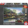 Produktbild: Schmidt Spiele Puzzle Thomas Kinkade Studios: Stoney Creek Cottage