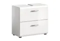 Produktbild: xonox.home Waschbeckenunterschrank Weiß Hochglanz Melamin Modern 60x54x32 cm